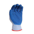 Konstruktion 10 g grau Polycotton Strickblau Falten Latexpalmenbeschichtete Gartenarbeit Handschuhe